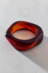 Urban Outfitters Iris Acrylic Chunky Bangle Bracelet In Dark Brown, Women's At