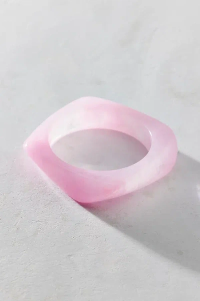 Urban Outfitters Iris Acrylic Chunky Bangle Bracelet In Pink, Women's At