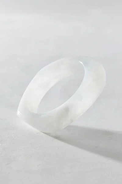 Urban Outfitters Iris Acrylic Chunky Bangle Bracelet In Stone, Women's At  In Gray