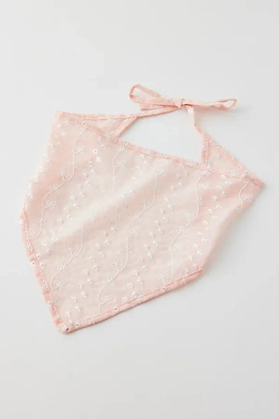 Urban Outfitters Iris Eyelet Headscarf In Pink, Women's At