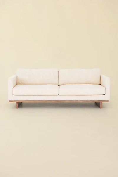 Urban Outfitters Iris Upholstered 3-seater Sofa In Ivory At  In Pink