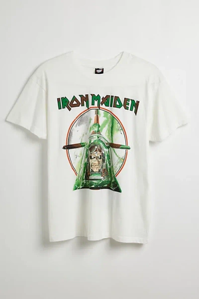 Urban Outfitters Iron Maiden Aces High Tee In Vintage White, Men's At