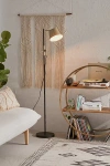 Urban Outfitters Irwin Industrial Floor Lamp In Black