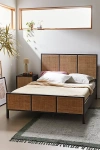 Urban Outfitters Ivy Cane Paneled Bed In Black At