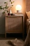Urban Outfitters Ivy Cane Paneled Nightstand/side Table In Light Brown At