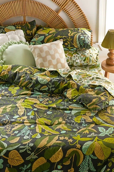 Urban Outfitters Ivy Greenery Comforter Set In Black At In Multi