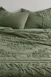 Urban Outfitters Jackie Icon Tufted Comforter In Dark Green At