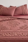Urban Outfitters Jackie Icon Tufted Comforter In Oxblood Red At