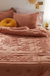 Urban Outfitters Jackie Tufted Comforter In Tan At  In Pink