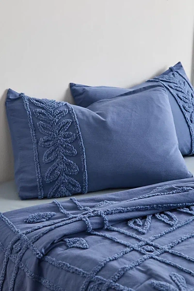 Urban Outfitters Jackie Tufted Sham Set In Slate At  In Blue