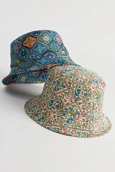 Urban Outfitters Jacquard Bucket Hat In Ivory Combo, Men's At  In Ivory Combo