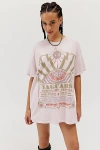 URBAN OUTFITTERS JAGUARS STORY OF ATHENA T-SHIRT DRESS IN BABY PINK, WOMEN'S AT URBAN OUTFITTERS