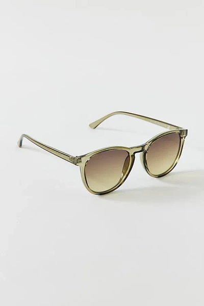 Urban Outfitters James Round Sunglasses In Green, Men's At