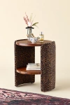 Urban Outfitters Jane Round Upholstered Storage Nightstand In Leopard At  In Brown