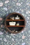 Urban Outfitters Jane Round Velvet Upholstered Wall Shelf In Leopard At  In Multi