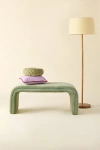 Urban Outfitters Jane Velvet Upholstered Bench In Green At  In Green