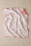 Urban Outfitters Jasmine Cotton Seed Stitch Quilted Throw Blanket In Painted At