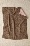 Urban Outfitters Jasmine Cotton Seed Stitch Quilted Throw Blanket In Paisley Cheetah At  In Brown