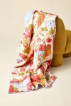 Urban Outfitters Jasmine Cotton Seed Stitch Quilted Throw Blanket In Strawberry Jam At  In Multi