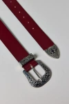 Urban Outfitters Jennie Western Belt In Maroon, Women's At  In Burgundy