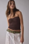 Urban Outfitters Jennie Western Belt In Olive, Women's At  In Green