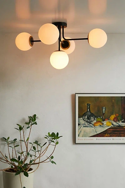 Urban Outfitters Jeremy Flush Mount Light In Black