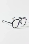 Urban Outfitters Jess Plastic Oversized Aviator Readers In Black, Women's At  In Black