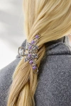 Urban Outfitters Jeweled Silver Butterfly Claw Clip In Purple, Women's At  In Gray
