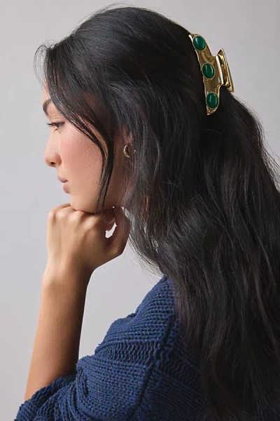 Urban Outfitters Jewels Rectangle Metal Claw Clip In Gold, Women's At