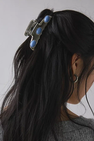 Urban Outfitters Jewels Rectangle Metal Claw Clip In Silver, Women's At