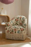 Urban Outfitters Josie Floral Fringe Lounge Chair In Floral At