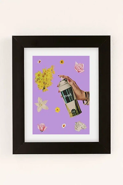 Urban Outfitters Julia Walck Spring Cleaning Art Print In Black Matte Frame At  In Multi