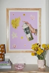 Urban Outfitters Julia Walck Spring Cleaning Art Print In Natural Wood Frame At  In Multi