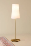 Urban Outfitters Julie Pleated Floor Lamp In Ivory And Gold At