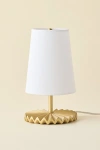 Urban Outfitters Julie Pleated Table Lamp In Ivory And Gold At  In Multi
