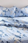 Urban Outfitters Juliette Floral Bow Toile Duvet Set In Blue At