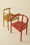 Urban Outfitters Juno Curving Wood Dining Chair In Red At