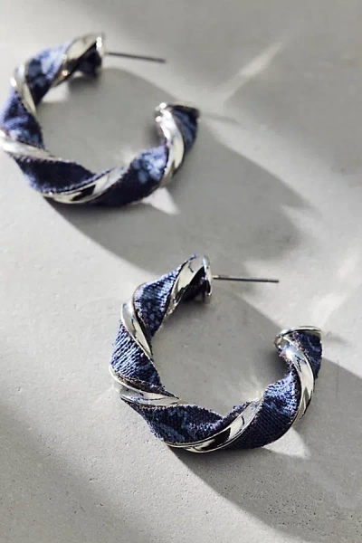 Urban Outfitters Jupiter Bandana Hoop Earring In Silver, Women's At