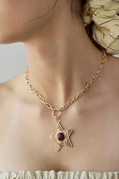 Urban Outfitters Jupiter Star Pendant Necklace In Gold, Women's At
