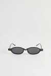 Urban Outfitters Kai Slim Oval Sunglasses In Black, Men's At  In Gray