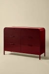 Urban Outfitters Kane 6-drawer Dresser In Maroon At  In Red