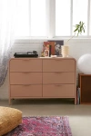 Urban Outfitters Kane 6-drawer Dresser In Rose At