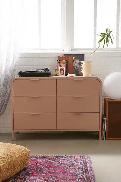 Urban Outfitters Kane 6-drawer Dresser In Rose At