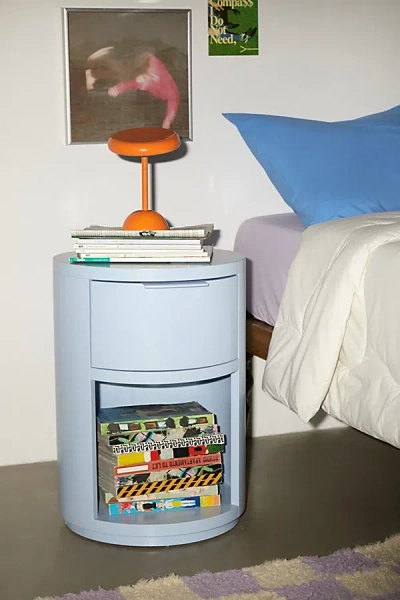 Urban Outfitters Kane Round Storage Nightstand In Sky At