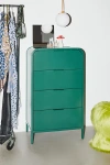 Urban Outfitters Kane Tall 4-drawer Dresser In Dark Green At