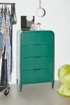 Urban Outfitters Kane Tall 4-drawer Dresser In Dark Green At  In Pattern