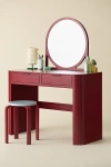 Urban Outfitters Kane Wood Mirrored Vanity In Maroon At