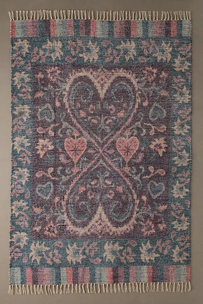 Urban Outfitters Katerena Icon Printed Rug In Purple At