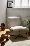 Urban Outfitters Kendall Fleece Lounge Chair In Ivory At