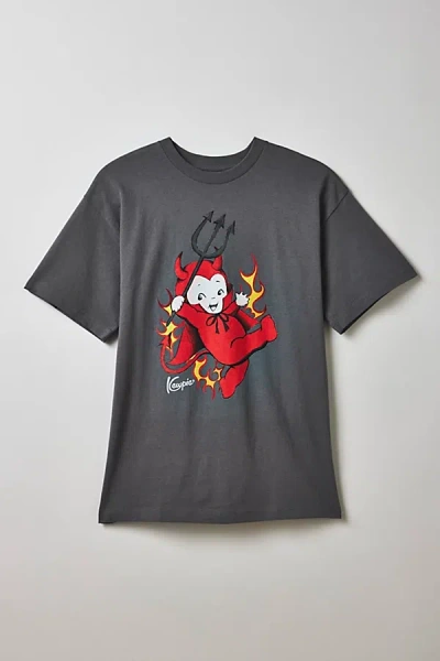 Urban Outfitters Kewpie Lil Devil Graphic Tee In Charcoal, Men's At